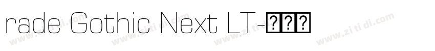 rade Gothic Next LT字体转换
